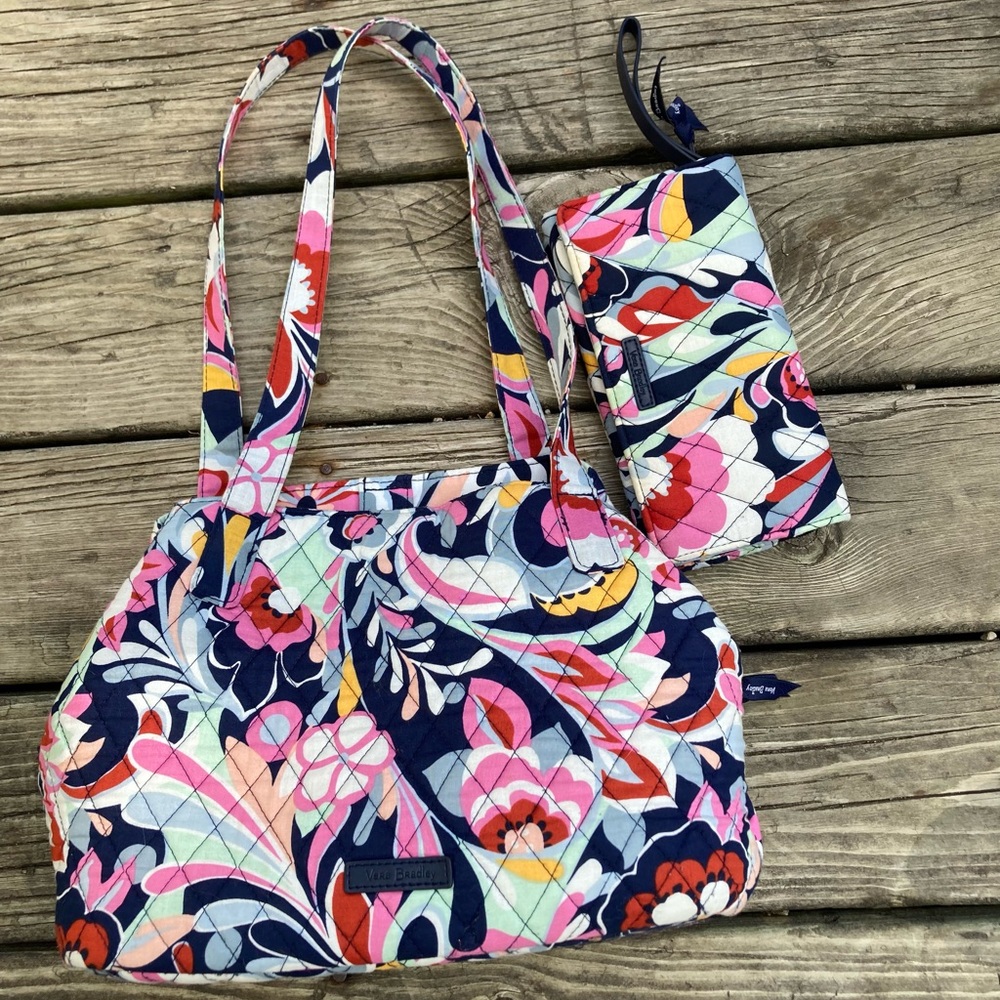 Vera Bradley Purse & Wallet Set.